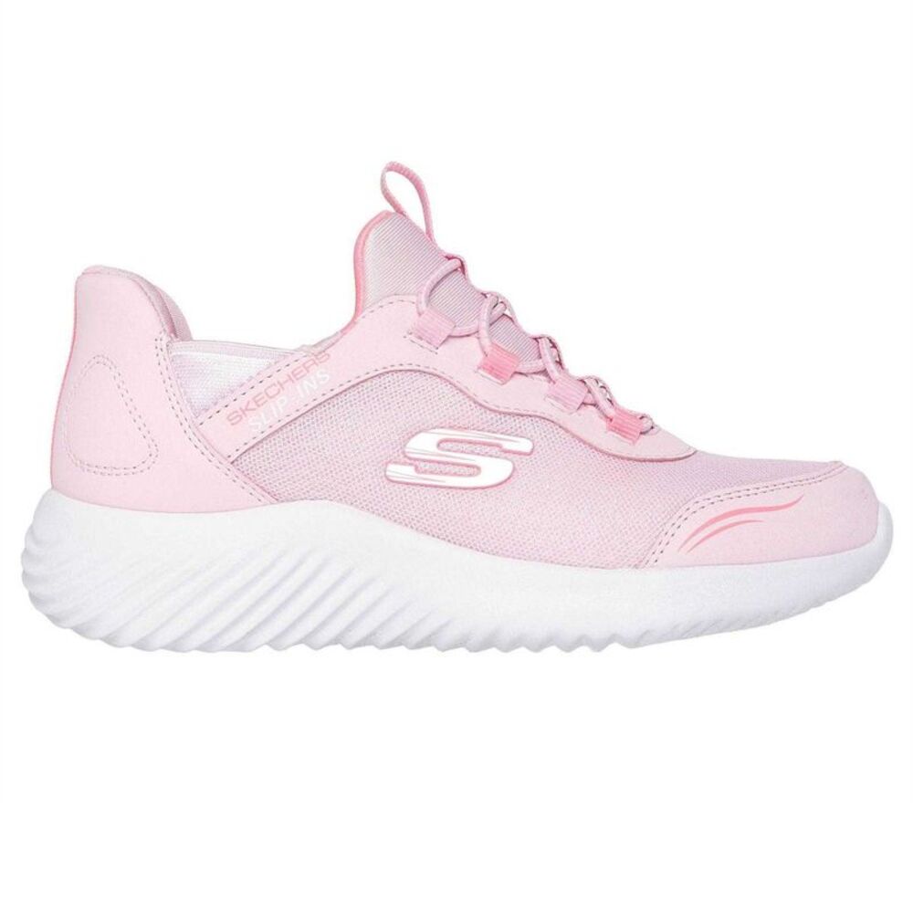Skechers Childrens/Kids Bounder Sneakers / Light Pink/White